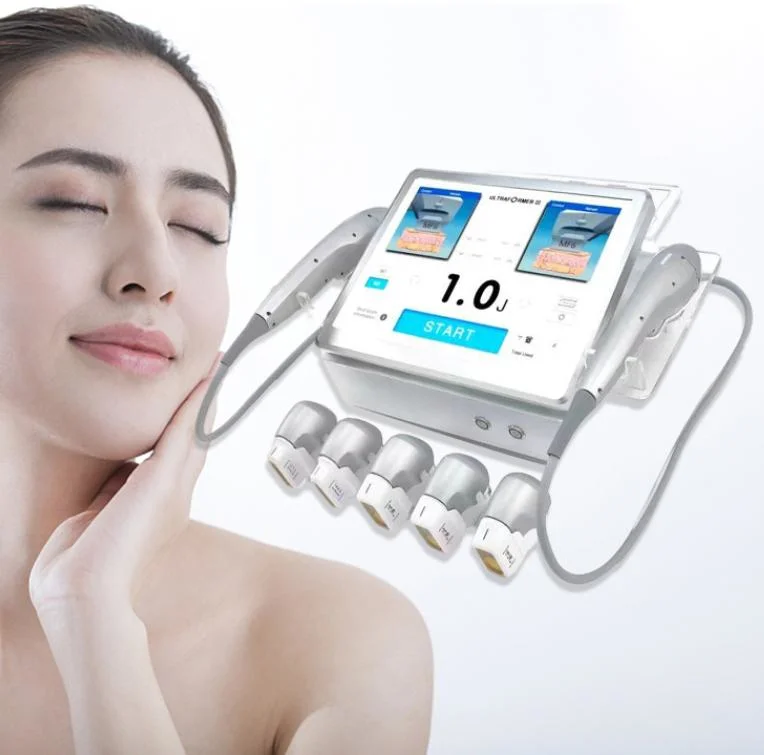 7D Hifu Face Lift Eyebag and Wrinkle Remover 7 Treatment Heads 30000 Shots Body Shape Sculpt Cellulite Reduction Slimming Beauty Hifu