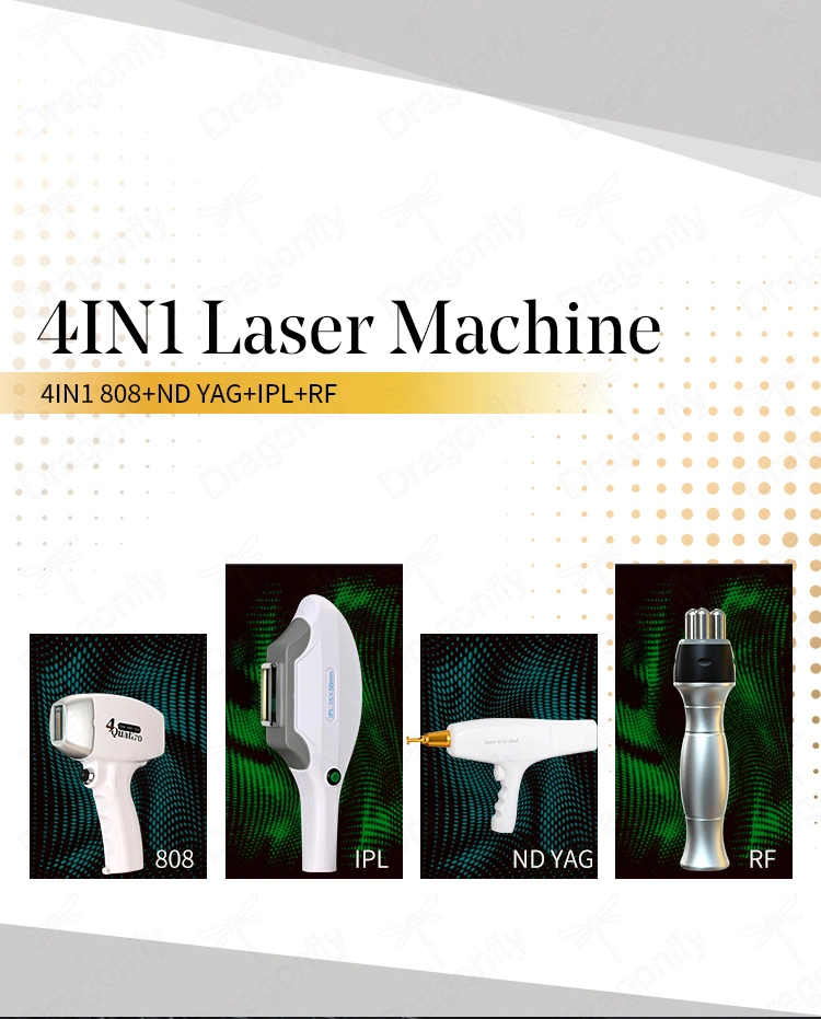 Laser Beauty Equipment 755 808 1064 Diode Laser Hair Removal Machine+IPL Elight+ND YAG 3 in 1