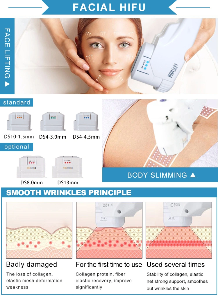 Portable Facial Hifu+ Vaginal Hifu for Beauty Salon Tightening Device