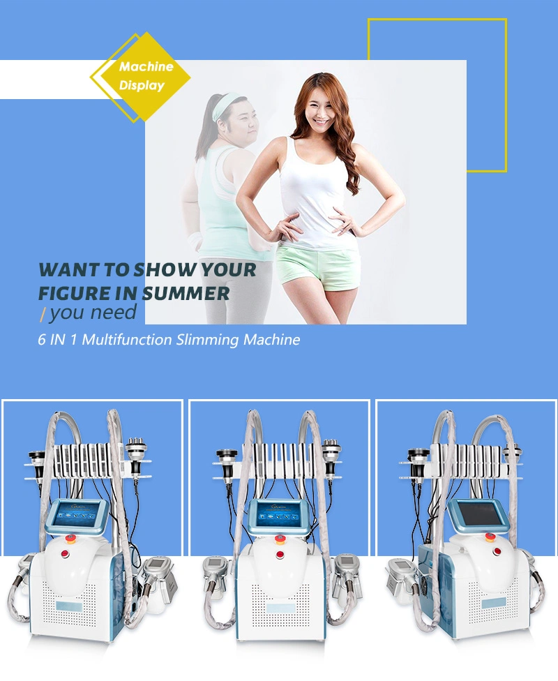 6in1 Multifunction Slimming Cryolipolysis Fat Freezed Cryotherapy Body Sculpting Equipment